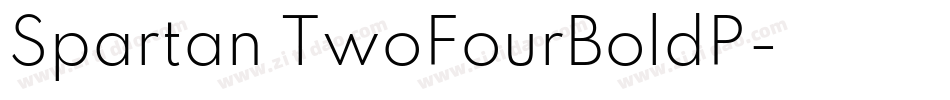 Spartan TwoFourBoldP字体转换